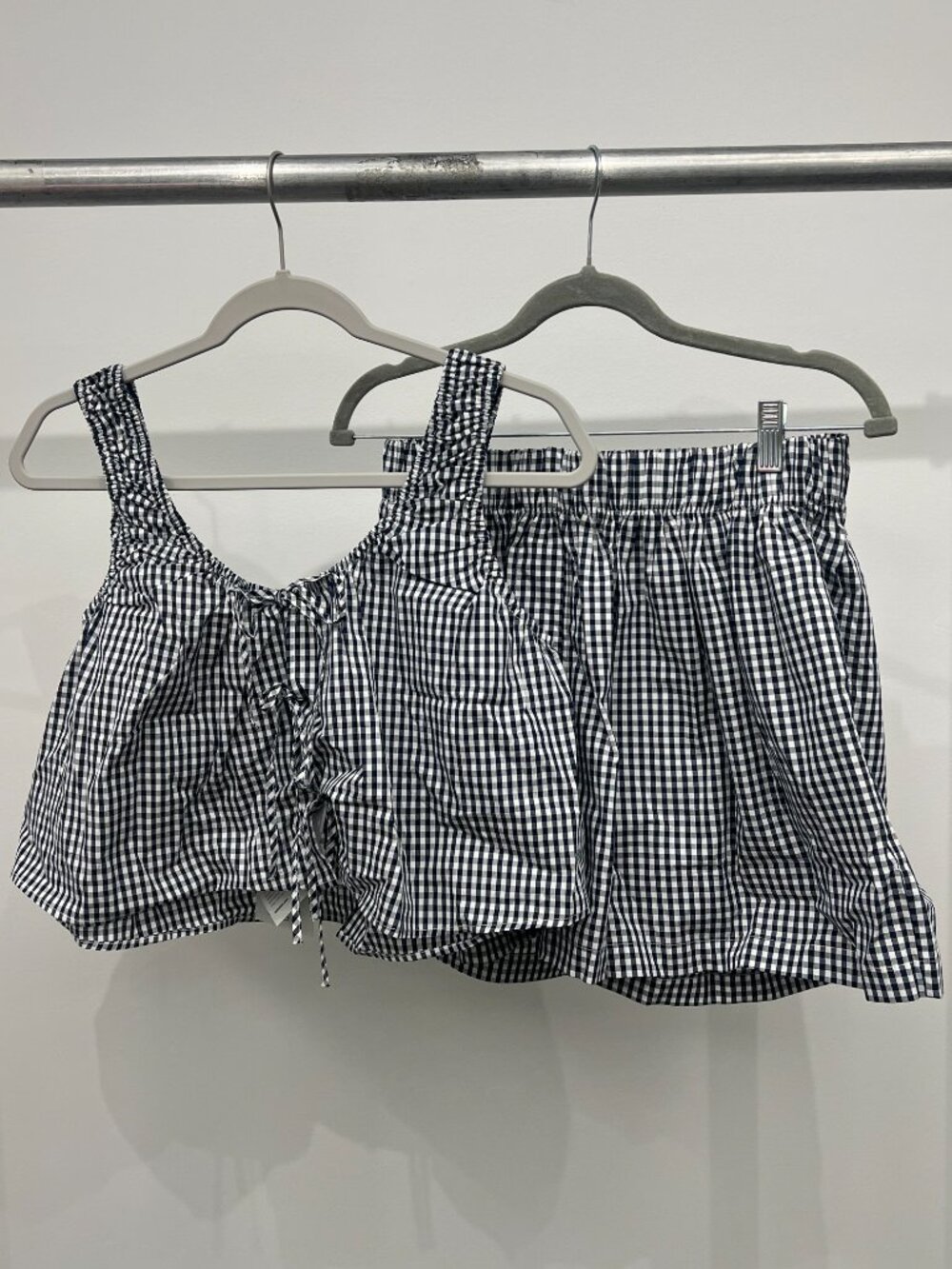 Toit Volant Gingham Set NWT – Crop Top & Shorts Matching Set